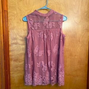 High-neck Olivia Blu lace blouse